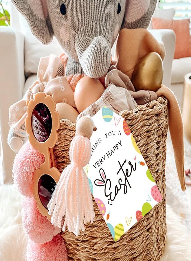 جيجاكرافت مجموعة جيج كرافت من 100 بطاقة تهنئة بعيد الفصح، بطاقات هدايا ورقية بيضاء مع خيط، بتصميم أرنب عيد الفصح، مقاس 3.34 بوصة × 2.16 بوصة، لتزيين الحفلات، وتغليف الهدايا، وكتابة الرسائل. - Image 4